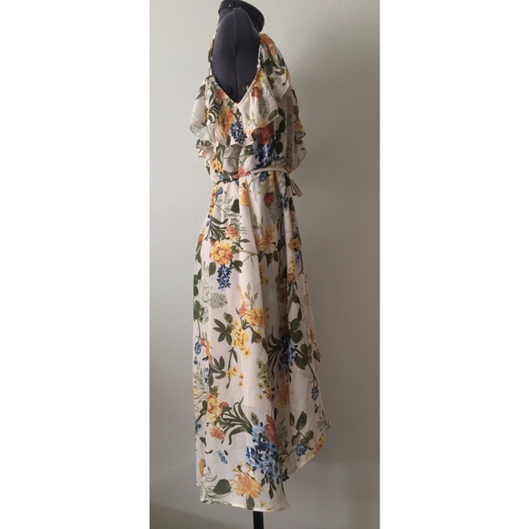 June & Hudson Boho Cold Shoulder Midi Dress - Picture 7 of 16